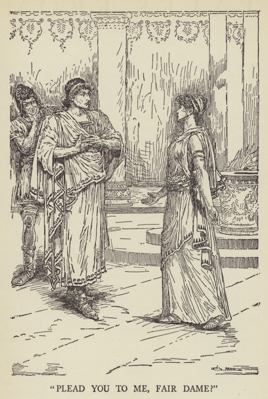 Ber deg til meg, skjønne dame? av Louis John Rhead