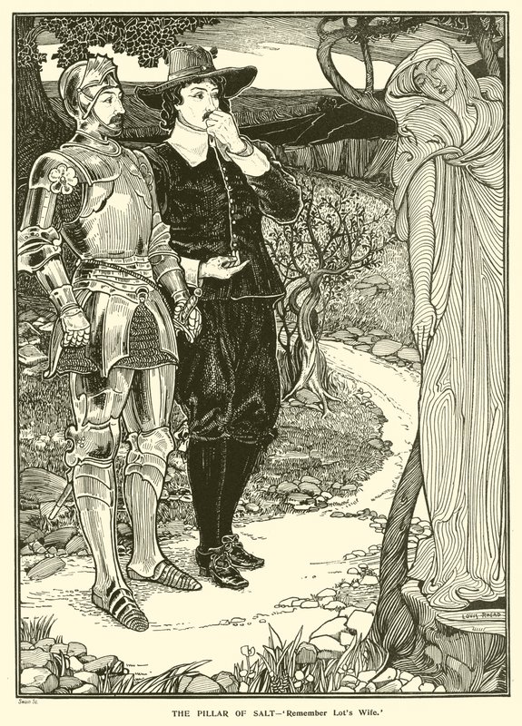 The Pillar of Salt (gravering) av Louis John Rhead
