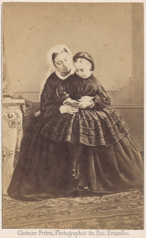 Dronning Victoria og hennes barnebarn av Louis Joseph Ghemar