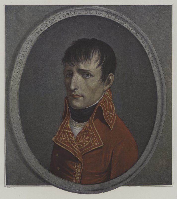 Napoleon Bonaparte, den franske republikkens første konsul av Louis Leopold after Boilly