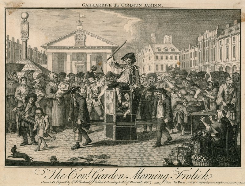 Covent Garden morgen boltre seg av Louis Philippe Boitard