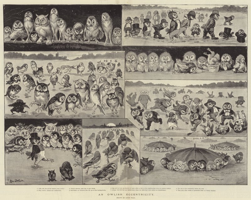 En ugleaktig eksentrisitet av Louis Wain