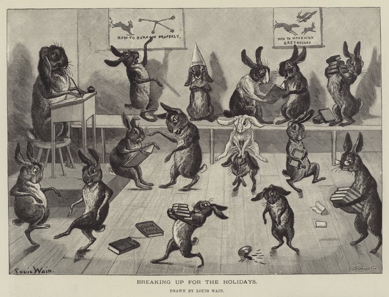 Slår opp til ferien av Louis Wain