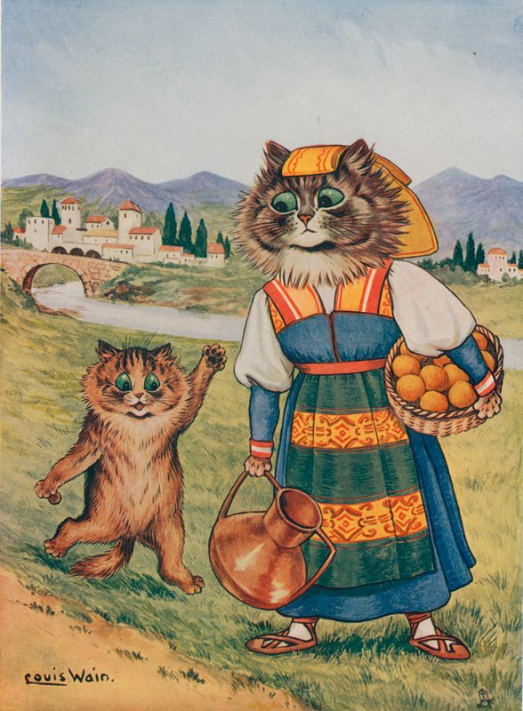 Vær så snill, jeg vil ha en appelsin av Louis Wain