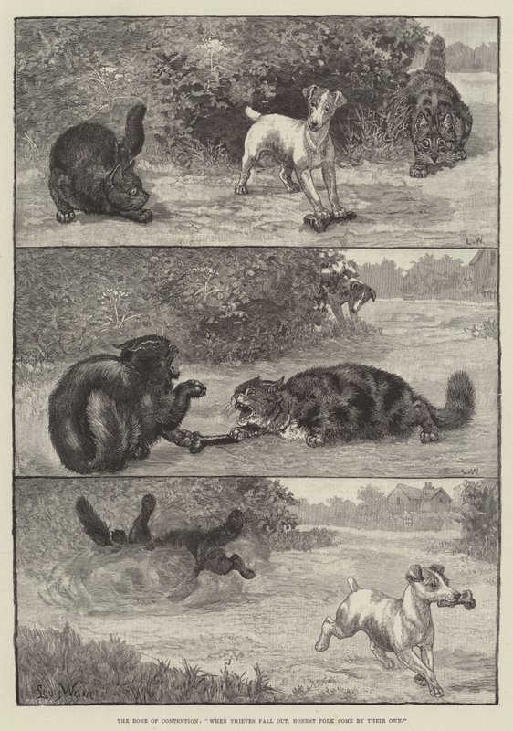 The Bone of Contention, Når tyver faller ut, kommer ærlige folk av seg selv av Louis Wain