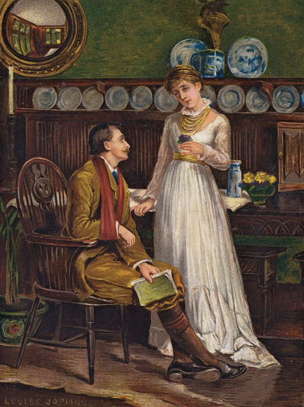 Sympati (gravering) av Louise (after) Jopling