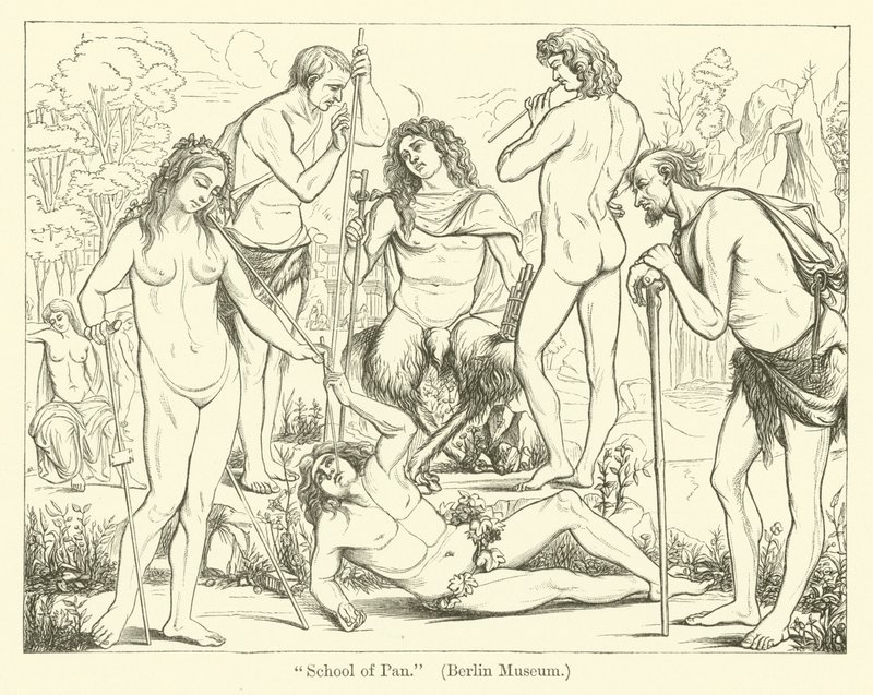 School of Pan (gravering) av Luca Signorelli