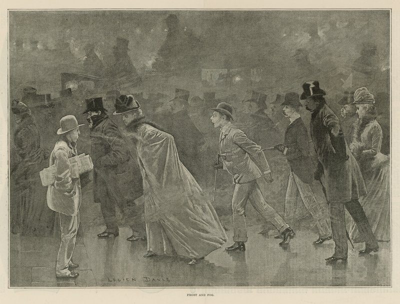 Frost og tåke (litho) av Lucien Davis