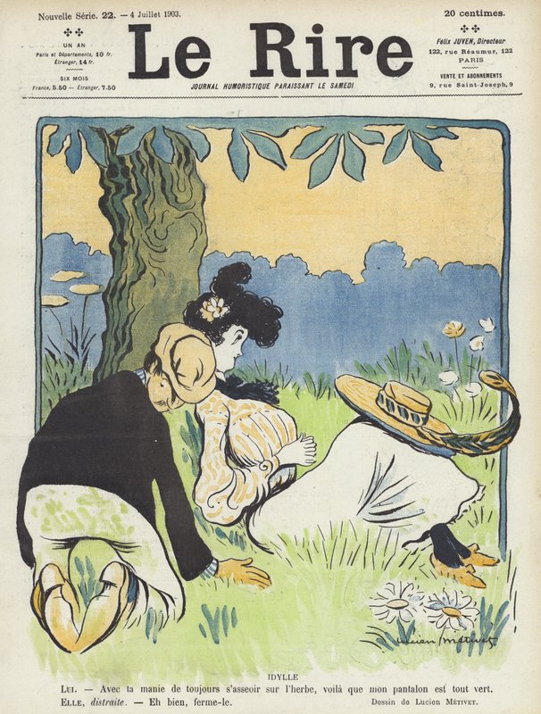 Illustrasjon for Le Rire av Lucien Metivet