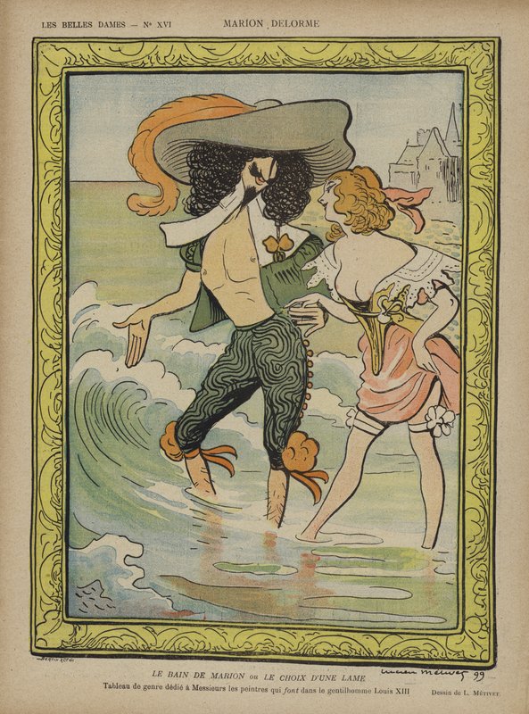 Marion Delorme, illustrasjon for Le Rire av Lucien Metivet