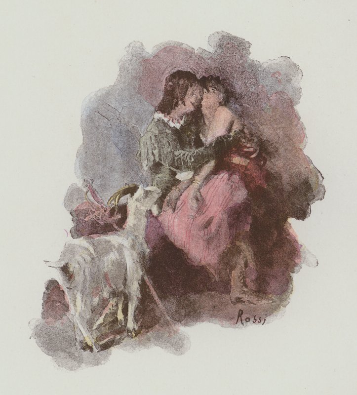 Illustrasjon for Notre-Dame De Paris av Victor Hugo av Lucius Rossi
