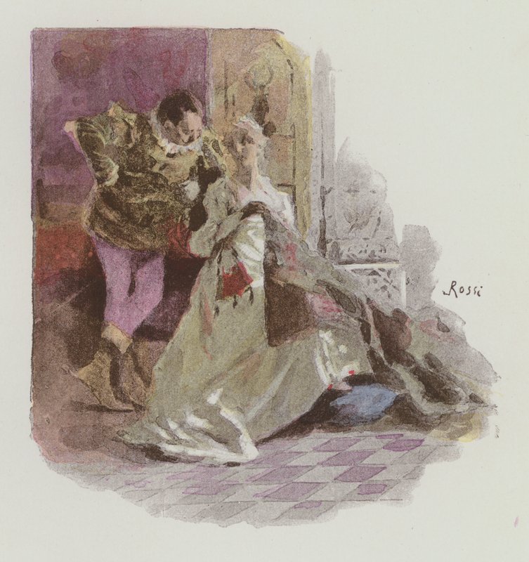 Illustrasjon for Notre-Dame De Paris av Victor Hugo av Lucius Rossi