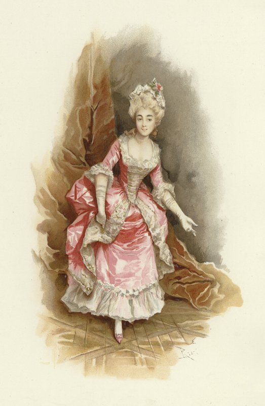 Illustrasjon for The School for Scandal (chromolitho) av Lucius Rossi