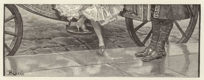 Illustrasjon for The School for Scandal (chromolitho) av Lucius Rossi