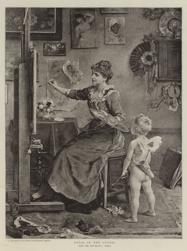 Amor i studioet av Ludwig Knaus
