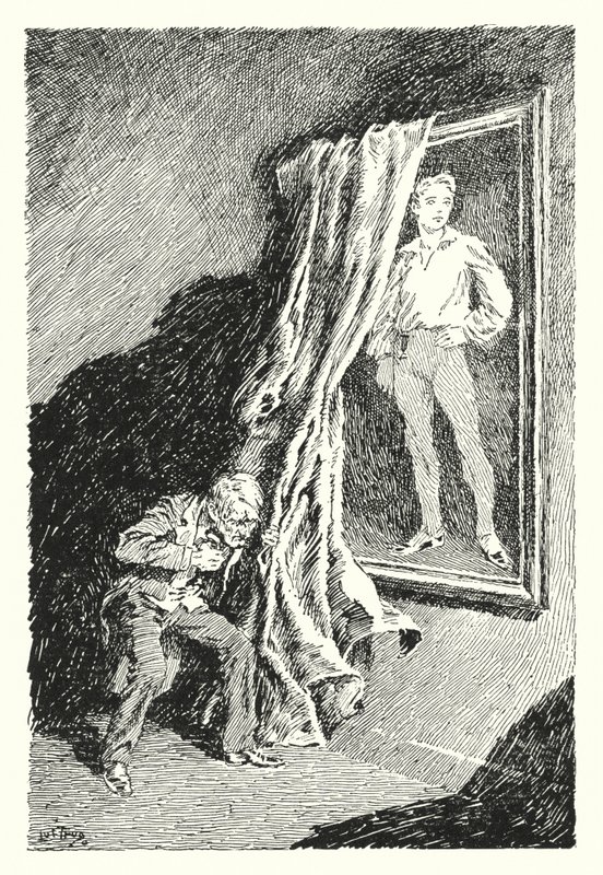 Illustrasjon for The Picture of Dorian Gray av Oscar Wilde (litho) av Lui Trugo