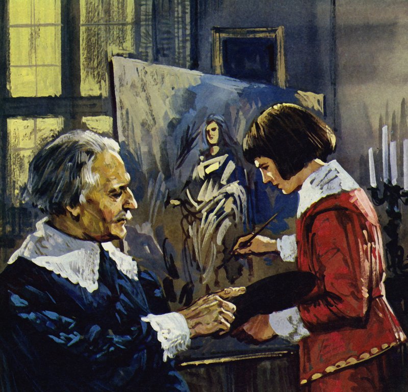 Anthony Van Dyck studerte som gutt under en lokal maler ved navn Henry Van Balen (fargelitografi) av Luis Arcas Brauner
