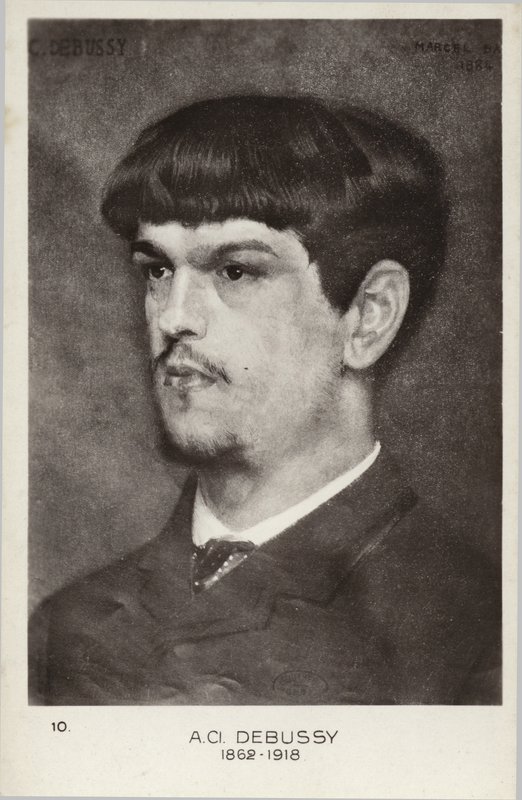 Claude Debussy , fransk komponist (1862-1918) av Marcel Andre Baschet
