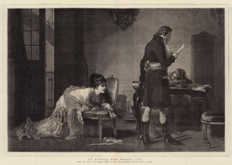En appell om nåde, 1793 av Marcus Stone