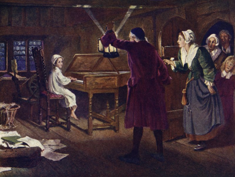 Barnet Händel av Margaret Isabel Dicksee