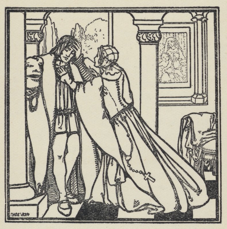 Illustrasjon for The Dream Of Gerontius av kardinal Newman av Marie Preaud Webb
