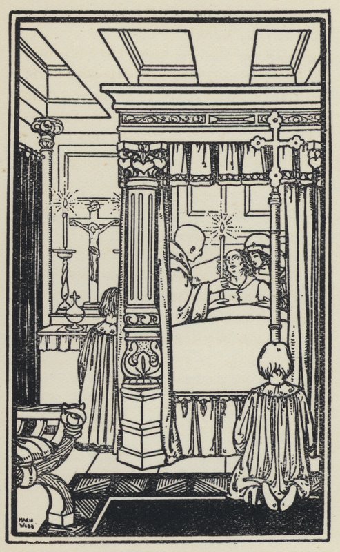 Illustrasjon for The Dream Of Gerontius av kardinal Newman (litho) av Marie Preaud Webb