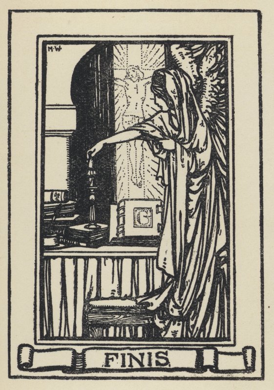 Illustrasjon for The Dream Of Gerontius av kardinal Newman (litho) av Marie Preaud Webb