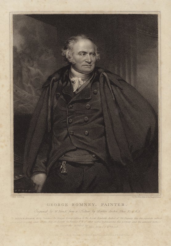 George Romney av Martin Archer Shee