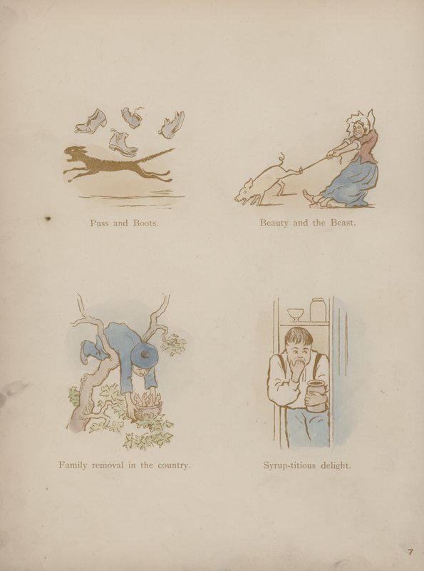 Side fra Humors of Cynicus (farget gravering) av Martin  Anderson