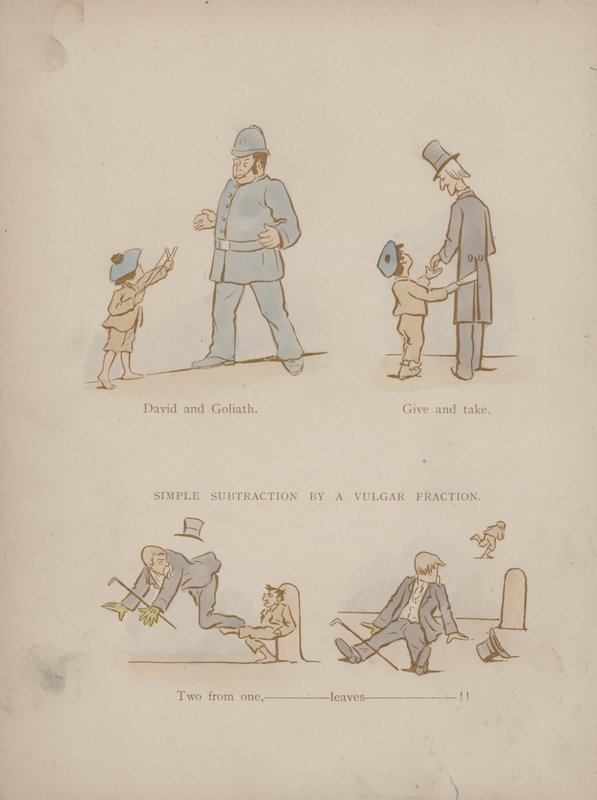 Side fra Humors of Cynicus (farget gravering) av Martin  Anderson