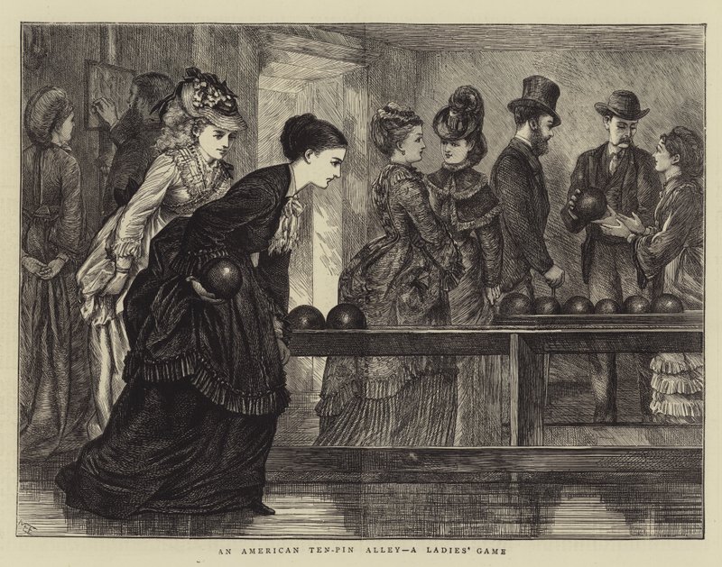 En amerikansk Ten-Pin Alley, et damespill av Mary Ellen Edwards