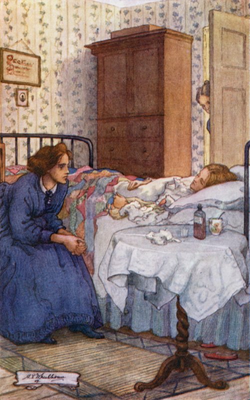 Illustrasjon for små kvinner av Mary V. Wheelhouse