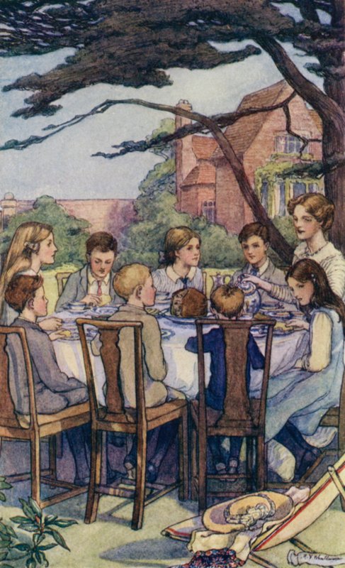 Scene fra The Slowcoach, av Edward Verrall Lucas av Mary V. Wheelhouse