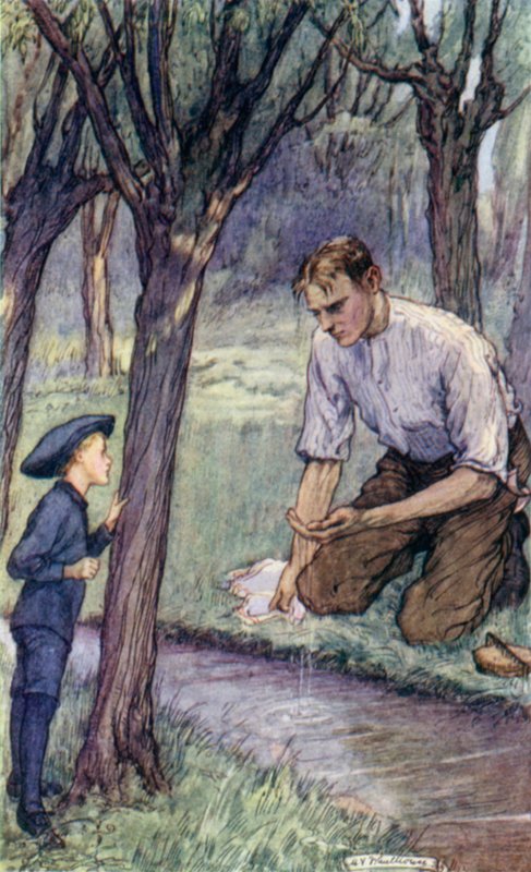 Scene fra The Slowcoach, av Edward Verrall Lucas av Mary V. Wheelhouse