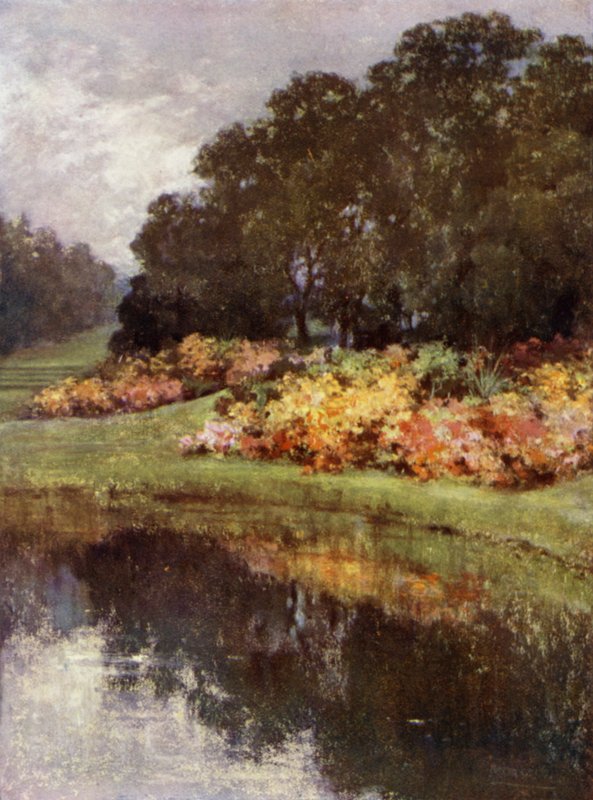 Scottish Gardens: Castle Kennedy (farge litho) av Mary Georgina Wade Wilson