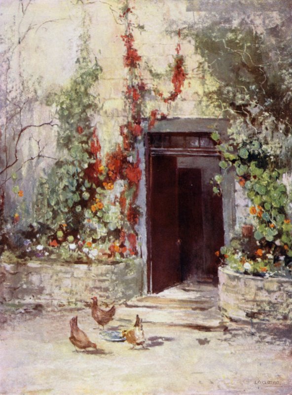 Scottish Gardens: Leckie (farge litho) av Mary Georgina Wade Wilson