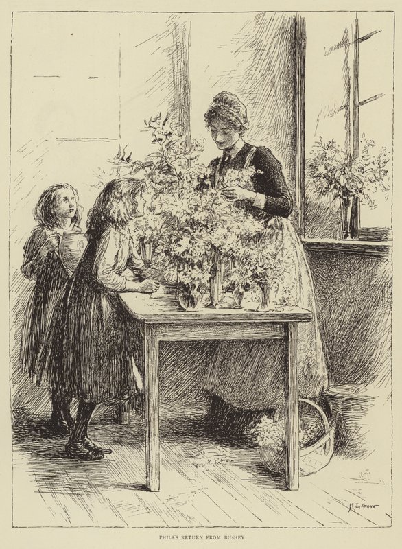 Illustrasjon til The Story of a Nurse, av Honnor Morten av Mary L. Gow