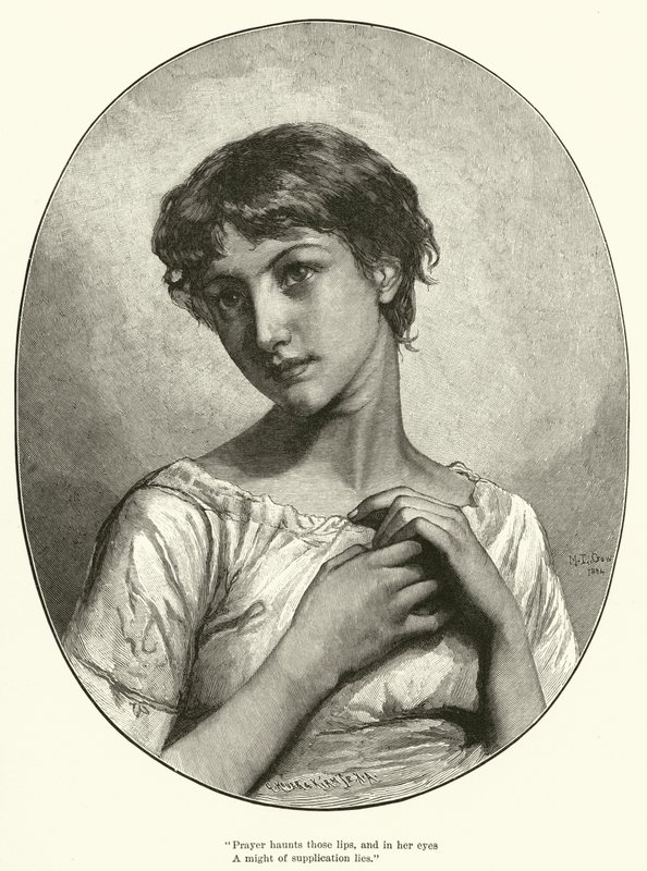 Bønn (gravering) av Mary L. Gow
