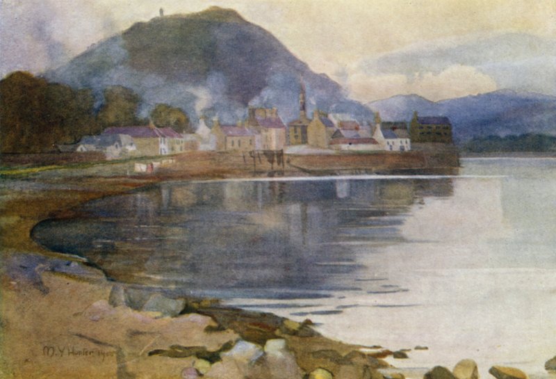Inveraray (farge litho) av Mary Young Hunter