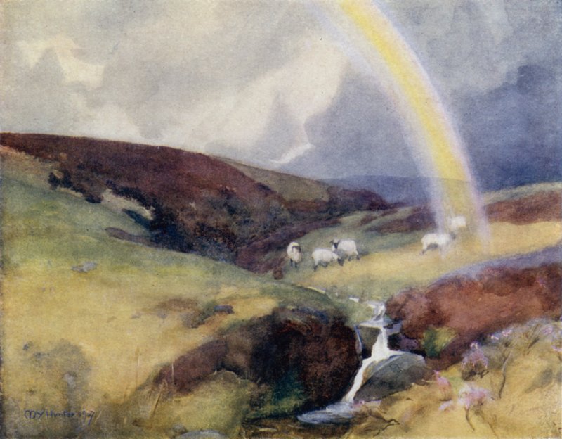 The Source of the Clyde (farge litho) av Mary Young Hunter