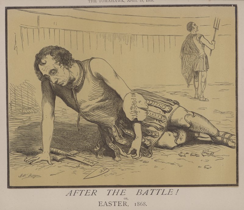 Etter slaget! eller, påske 1868 (farge litho) av Matthew