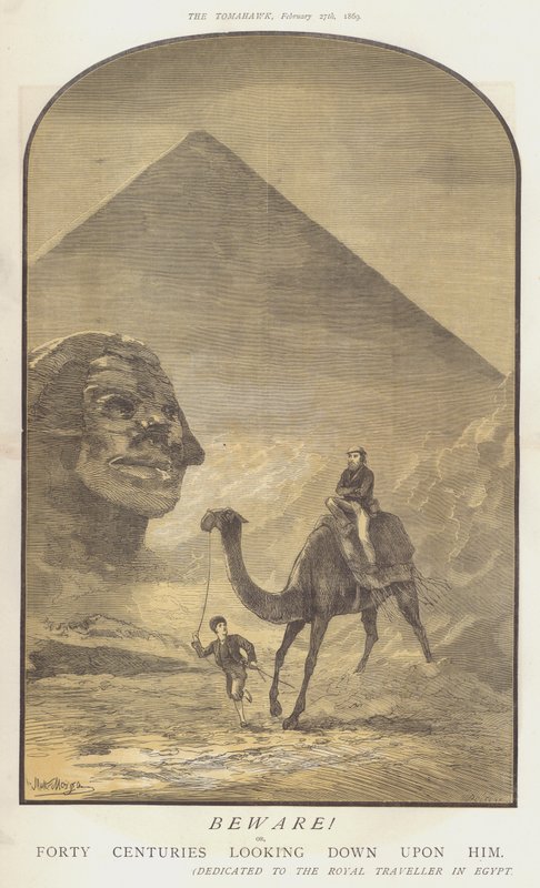 Pass på! eller, førti århundrer ser ned på ham (farge litho) av Matthew