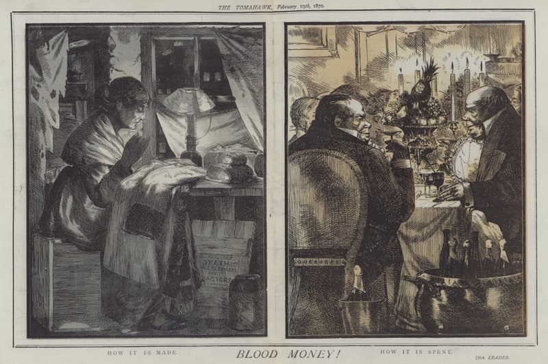 Blod-penger! (farge litho) av Matthew