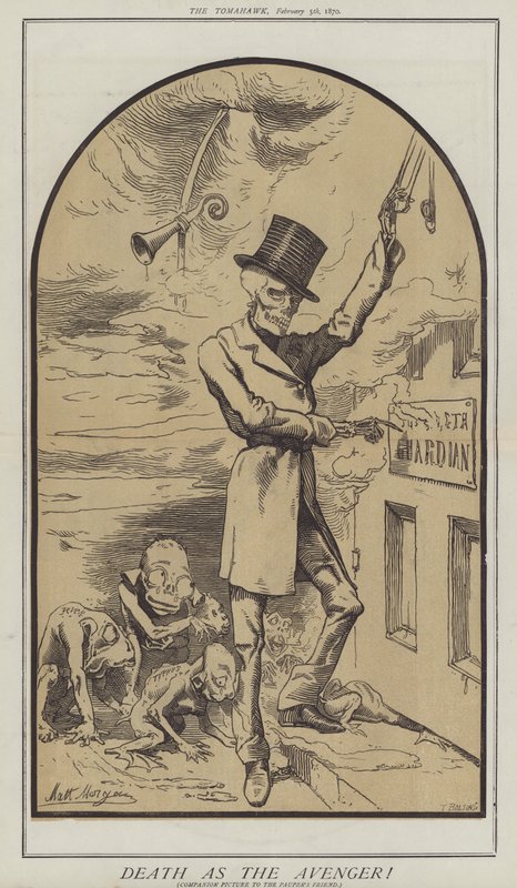 Death As the Avenger! (farge litho) av Matthew