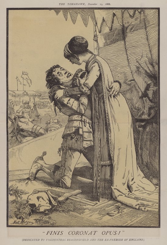 Slutten kroner verket! (farge litho) av Matthew