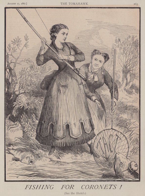 Fiske etter koronetter! (farge litho) av Matthew