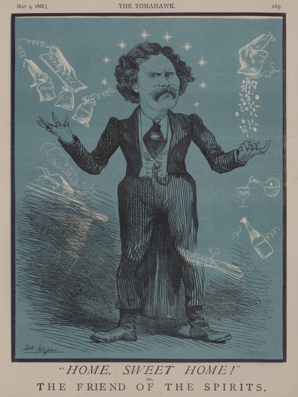 Hjem kjære hjem! eller Åndenes venn (farge litho) av Matthew