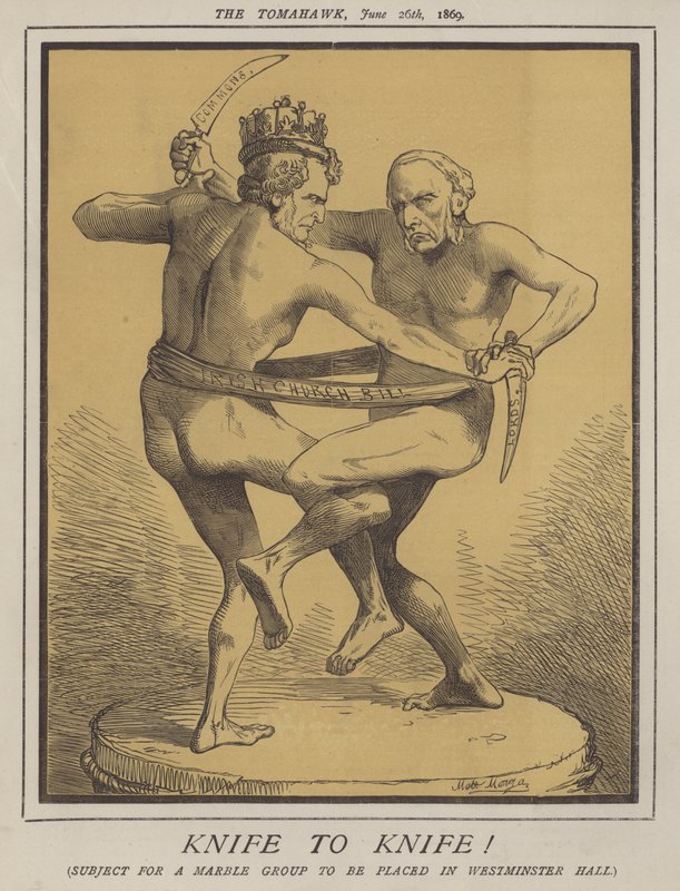 Kniv til kniv! (farge litho) av Matthew