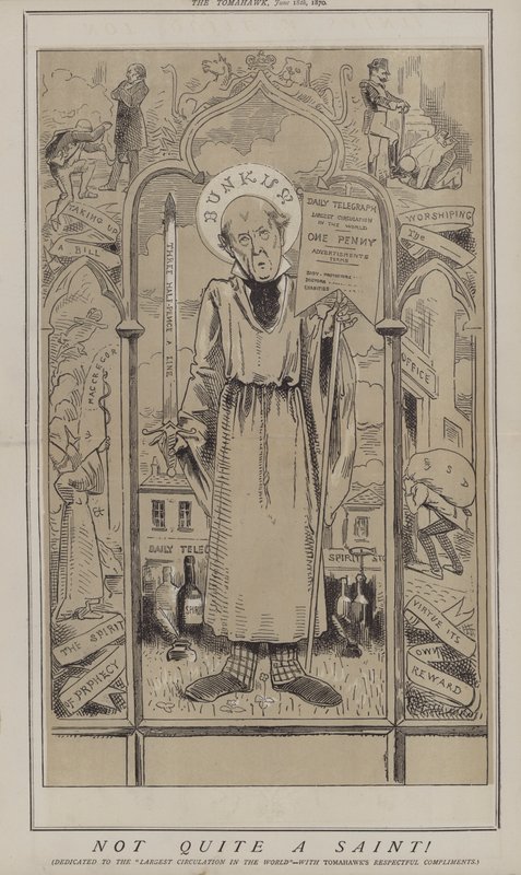 Ikke helt en helgen! (farge litho) av Matthew