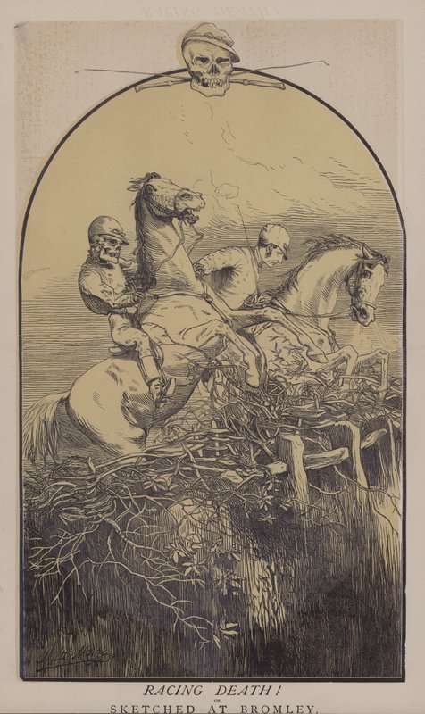 Racing Death! (farge litho) av Matthew